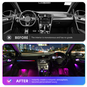 Pour Volkswagen <span class=keywords><strong>Golf</strong></span> 7, éclairage ambiant LED, éclairage intérieur automatique, éclairage ambiant automobile, éclairage ambiant MK7, lampe d'éclairage - Product Image 4