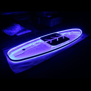 Ván chèo SUP trong suốt cao cấp và thiết bị lướt sóng trên nước kayak trong suốt với đèn LED, bán buôn tour kayak - Product Image 1