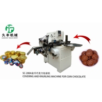 Machine d'emballage automatique personnalisée pour pièces en or et chocolat Presse hydraulique avec feuille d'aluminium pour le remplissage de pièces rondes