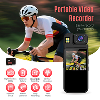 Caméra d'action 1080P, batterie 1000 mAh, vision nocturne, grand angle 120°, enregistrement en boucle de 8 heures, conception à clipser pour les sports de plein air