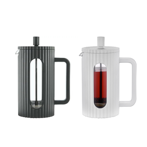 Nuevo Set de <span class=keywords><strong>Cafetera</strong></span> Francesa con Funda de Plástico, Prensa Francesa con Vaso de Vidrio Borosilicato Resistente al Calor y Tazas de Café - Product Image 6