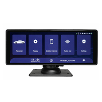 SUNWAYI 10.26 pouces 4k Portable Carplay Dvr enregistreur voiture double objectif avant arrière caméra Dash Cam Carplay
