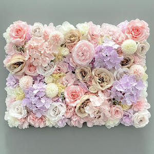 Fausse fleur artificielle hortensia rangée de fleurs artificielles photographie de mariage de fleurs en soie décoration de fond de mur - Product Image 1