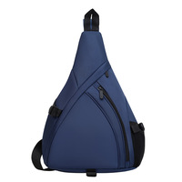 Sac de poitrine décontracté à fermeture éclair, nouveau, couleur unie, grande capacité, pour le cyclisme, les activités de plein air, les trajets quotidiens, les voyages, bandoulière pour homme