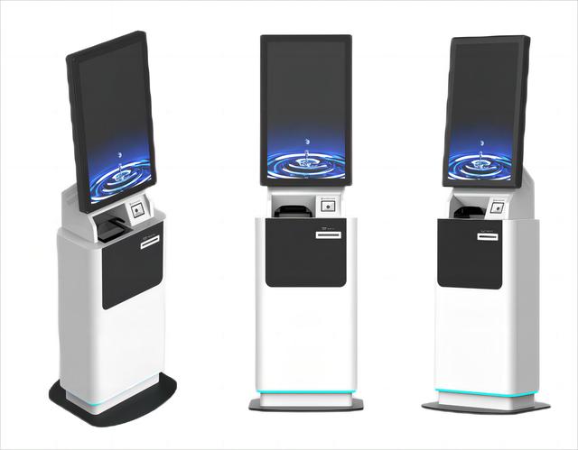 Multi-function Touch Screen Self Service Kiosk Automatic Ticket Vending Machine Support Cash Coin Credit Debit Card E Wallet QR
