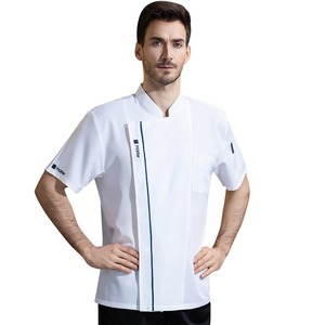 Hotel <strong>Chef</strong> Uniform Unisex Custom <strong>Chef</strong> <strong>Jacket</strong> for Restaurant Waiter Hidden <strong>Button</strong> Shirt - Product Image 6