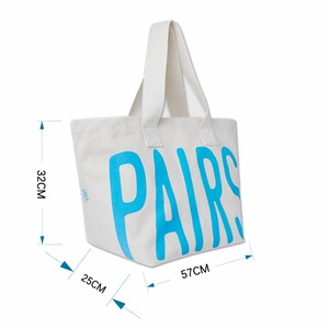 High Quality Custom Canvas <b>Bag</b> Printed Eco Friendly Recycled Reusable Large Organic Cotton Canvas <b>Tote</b> <b>Bag</b> With Custom Logo - Product Image 3