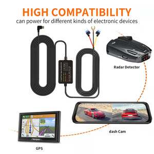 Cable de alimentación reductor de voltaje 5V3A para coche, para transmisión de medios 4K, sistemas de gran escala y grabación de lapsus temporales, para dashcam, L143 - Product Image 3