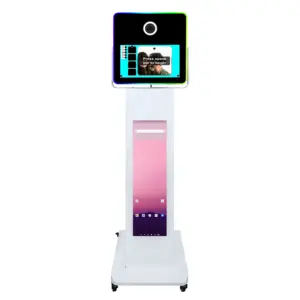DSLR Photo Booth for Canon Nikon Camera Photo Booth Kiosk Party Selfie Photo Booth with Advertising Screen Stand