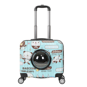 Valise cadeau pour animaux de compagnie pour chiens et chats valise pour chien sac à bulles porte-bagages pour animaux de compagnie sur roues sacs pour chats bagage chariot pour animaux de compagnie - Product Image 3