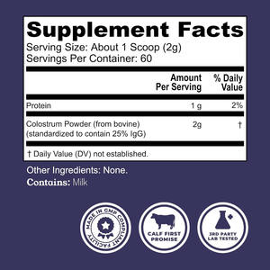 פרטי תווית <span class=keywords><strong>colostrum</strong></span> פרמיה אבקת דשא המעיים בריאות נפיחות חסינות העור & שיער תמיכה חיסונית ללא טעם למבוגרים - Product Image 3