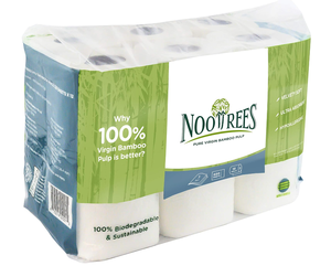 Bamboo 3-ply Bathroom Tissue FSC Certified Bamboo Toilet 220 Sheets 12 Rolls Eco-friendly 100% Sustainable