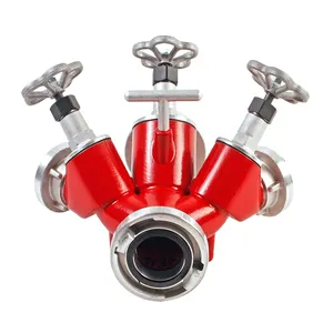 Fire Fighting Screwdown Valves 3 Way Dividing Breeching