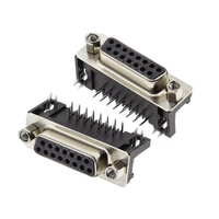 Connecteur D-SUB DR15/DB15 15 broches mâle/femelle pour circuit imprimé avec vis de serrage, angle droit, 2 rangées, adaptateur de prise/fiche, convertisseur 15P
