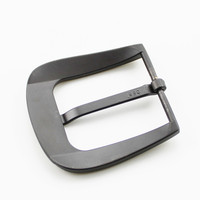 Boucle de ceinture personnalisée pour homme 40 mm en alliage de zinc gris argenté, accessoires de quincaillerie en gros