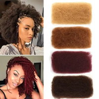 Cheveux humains vierges 100% naturels en gros, afro crépus bouclés en vrac pour dreadlocks, locs, cheveux humains Remy crépus bouclés en vrac pour tressage