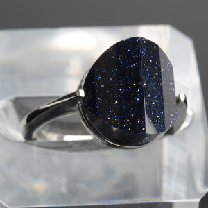 Keisha Lena – bague en acier inoxydable, bleu acier, bijoux unisexes à la mode, taille 6 à 11 - Product Image 3