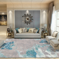 Tapis en laine, tapis en soie, tapis abstrait fait main, tapis tufté à la main, tapis pour salon, grande taille, chambre à coucher