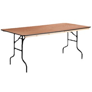 Contreplaqué Pliant Banque De Mariage Hôtel Meubles <span class=keywords><strong>Demi</strong></span>-<span class=keywords><strong>Lune</strong></span> <span class=keywords><strong>Demi</strong></span>-<span class=keywords><strong>Ronde</strong></span> Rectangle <span class=keywords><strong>Table</strong></span> - Product Image 5