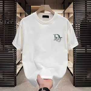 เสื้อยืดผู้ชายแขนสั้นผ้าฝ้ายแท้ Big News รุ่นซัมเมอร์ ระบายอากาศได้ดี ทรงหลวม สวมใส่สบาย พิมพ์ลายตัวอักษร น้ำหนัก 250 กรัม ไซส์ใหญ่ - Product Image 2