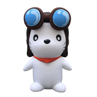 Costume gonflable de mascotte fabricant costume gonflable de chien adulte dessin animé costume gonflable grandeur nature de chien