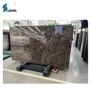 Azulejo de suelo con aspecto de mármol Emperador, azulejo de suelo con patrón de mármol de Color oscuro, Porcelanato para Hotel House Villa - Product Image 2