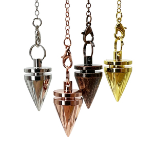 Péndulo de Metal en Forma de Cono Pequeño, Color Cobre, Oro, Oro Rosa y Plata, para Radiestesia, Sanación y Amuleto, Precio al por Mayor 2025 - Product Image 2