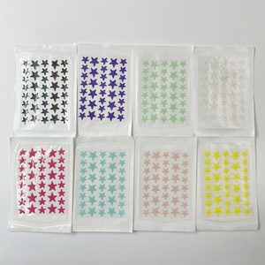 Patchs anti-acné en forme d'étoile, colorés, tendance, hydrocolloïdes, imperméables, sans cruauté, faciles à retirer, bande adhésive pour couvrir les boutons du <span class=keywords><strong>visage</strong></span>, 36 patchs - Product Image 6