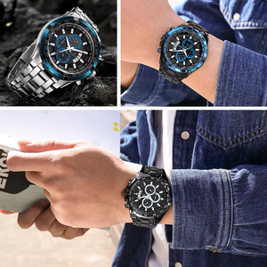 IIK 1200 Venta directa de fábrica Reloj de lujo para hombre Cool Dial Pantalla luminosa completa Calendario grande 40mm Reloj simple transfronterizo - Product Image 2