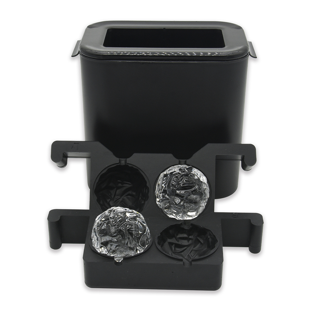 แม่พิมพ์ทำก้อนน้ำแข็งใสแกะสลักด้วยมือ2ชิ้น