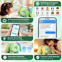 Jouets IA, Compagnon IA, Peluche parlante pour enfants, Apprentissage de l'histoire, Conversation vocale, Cadeau, Robot de service en silicone
