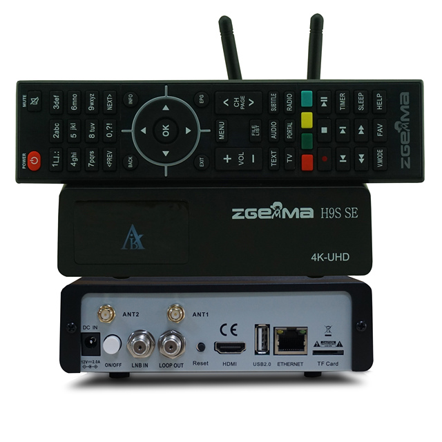 ZGEMMA H9S SE 4K UHD DVB S2X Satellite Tv Reciever Linux & Android iptv