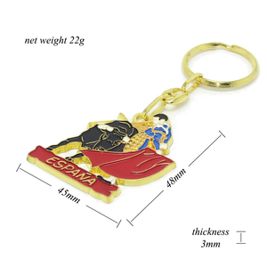 LLavero de recuerdo de España y <span class=keywords><strong>Madrid</strong></span>, llavero de viaje, promoción, regalos turísticos, llavero de Metal personalizado de España - Product Image 6