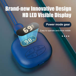 Masajeador de cuello corporal con colgante de compresa caliente eléctrica inalámbrica inteligente, Mini masajeador de cuello de hombro inteligente de pulso automático portátil - Product Image 6