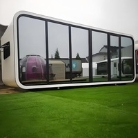 Cabine de bureau modulaire insonorisée Apple, maison préfabriquée moderne, studio de jardin avec certification CE