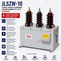 Transformateur combiné d'instrumentation de classe 0.2S pour comptage en sous-station 10kV JLSZW-10 150/5A 10000/100V