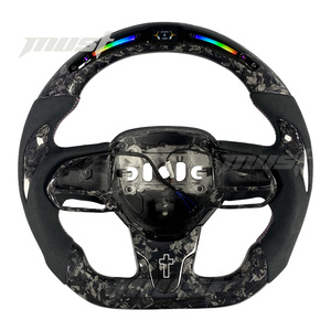 Volante Personalizado de Fibra de Carbono Forjado Negro con LED para 300 300C 300S 200 200S Pacifica 2015-2026, Mejora de Diseño - Product Image 1