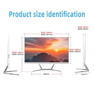 批发23.8英寸一体机I7商务电脑单块裸骨IPS液晶显示屏<span class=keywords><strong>DDR3</strong></span> DDR4内存固态硬盘家用 - Product Image 4