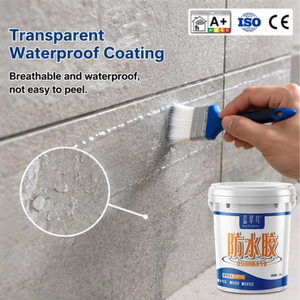 Revêtement transparent imperméable et scellant transparent en acrylique haute élasticité résistant aux UV, personnalisé en usine, pour toiture en béton et <span class=keywords><strong>terrasse</strong></span> - Product Image 1