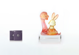 Décoration d'intérieur en cristal fait main, motif serpent et lapin, sculpture exquise, ornement pour bureau, peut également servir de <span class=keywords><strong>presse</strong></span>-papiers - Product Image 2