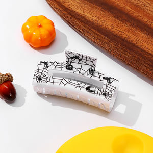 مشابك شعر أكريليك مستطيلة جديدة للأطفال بتصميم عيد الميلاد، إكسسوارات شعر للحفلات، بيع بالجملة في كرتون - Product Image 4