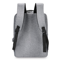 Sac à dos pour ordinateur portable 15 pouces avec logo personnalisé, imperméable, grande capacité, portable, pour étudiants, voyages et affaires, avec port USB