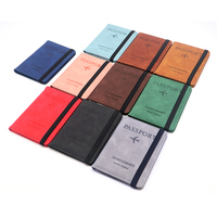 2024 Tendance Voyage PU Cuir Passeport Couverture-Personnalisé RFID Blocage Passeport Titulaire Portefeuille pour Femmes et Hommes