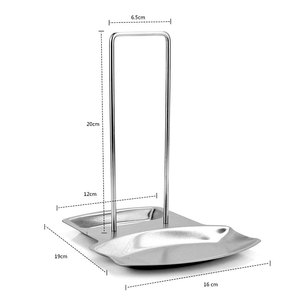 Estante de tapa de acero inoxidable y utensilios de cocina, soporte organizador de tapa de sartén, utensilios de decoración - Product Image 3