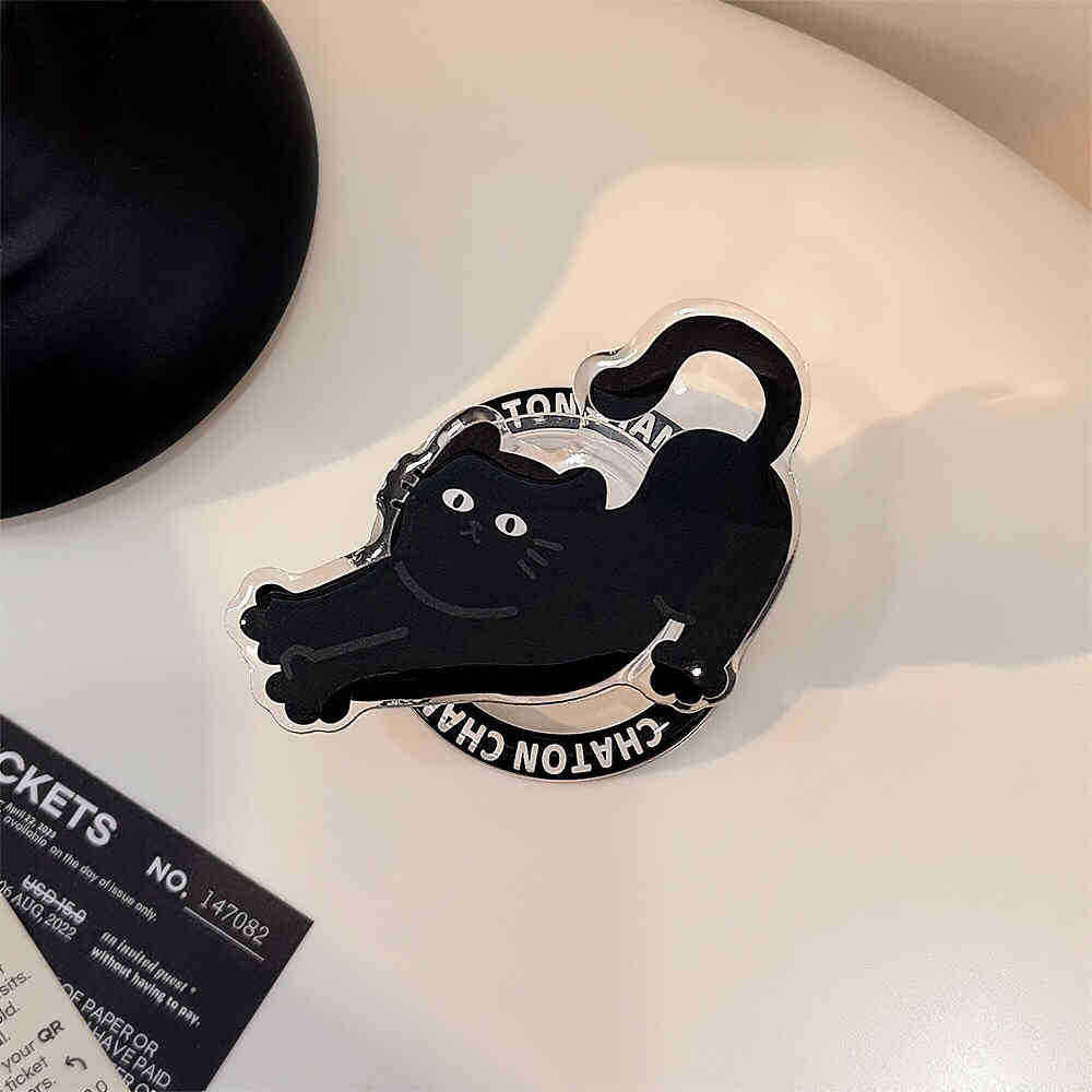 แมวดำยืดตัว