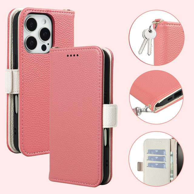 Luxury Flip Leather Phone Case for iPhone 15 Pro Max 17 Air 16 Plus 14 13 Mini 12 11 S24 Card Holder Wallet Mobile Cover Bag