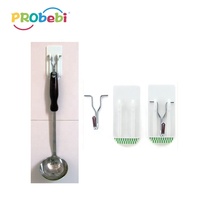 Probebi HS08 Crochet adhésif mural Utilisation quotidienne Crochet porte-manteau en plastique de forme ronde à des fins quotidiennes
