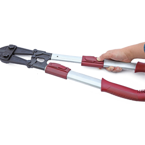 Cizallas para barras <span class=keywords><strong>de</strong></span> acero con mango telescópico, cortacables, pelacables <span class=keywords><strong>de</strong></span> plástico <span class=keywords><strong>de</strong></span> agarre suave, aislamiento <span class=keywords><strong>de</strong></span> cables, mandíbula biselada roja, OEM - Product Image 4