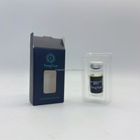 Boîte de rangement cosmétique personnalisable en papier recyclé écologique avec fenêtre, doublure en éponge, pelliculage mat et hologramme pour crème visage