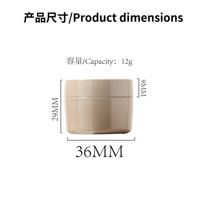 Pot de gel de construction 12g, conteneur de gel pour nail art, pot de gel de finition, emballage de gel d'extension en plastique PP
